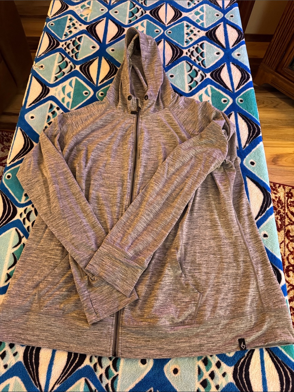 Torrid Happy Camper Lightweight Gray Zip-Up Hooded Jacket VERY SOFT
